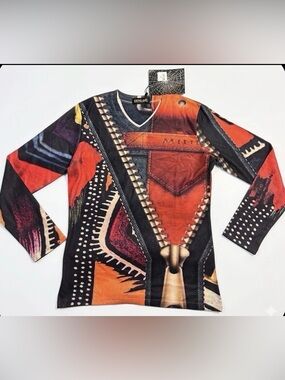 SHIYILANG Multicolor Long Sleeve Graphic Large Slim Fit